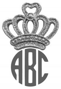 Crown on monogram