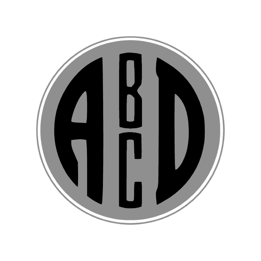 Monogram-3.png Circle Monogram - 4 Initials - Hundreds of Circles Frames You Can Add
