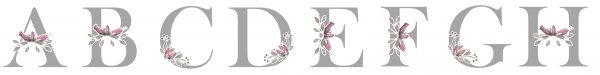 floral alphabet