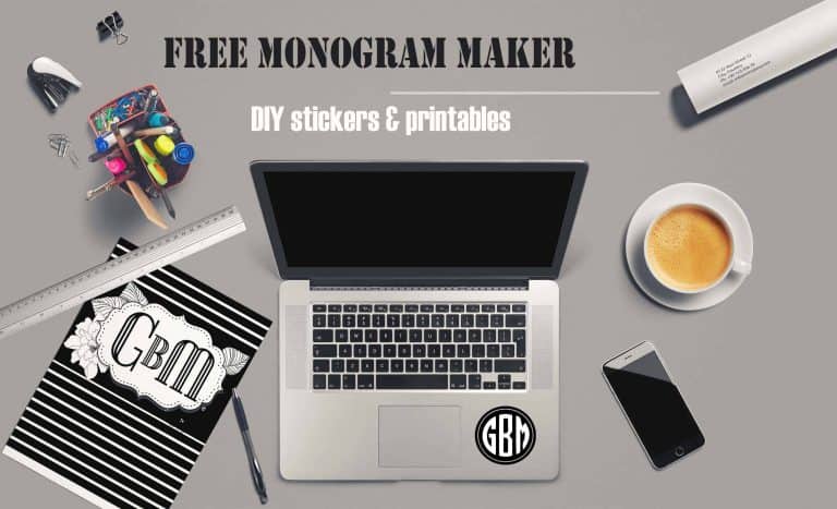 Free Monogram Maker | Customize Online | Instant Download