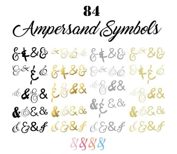 ampersand symbols