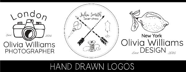 Hand drawn logos
