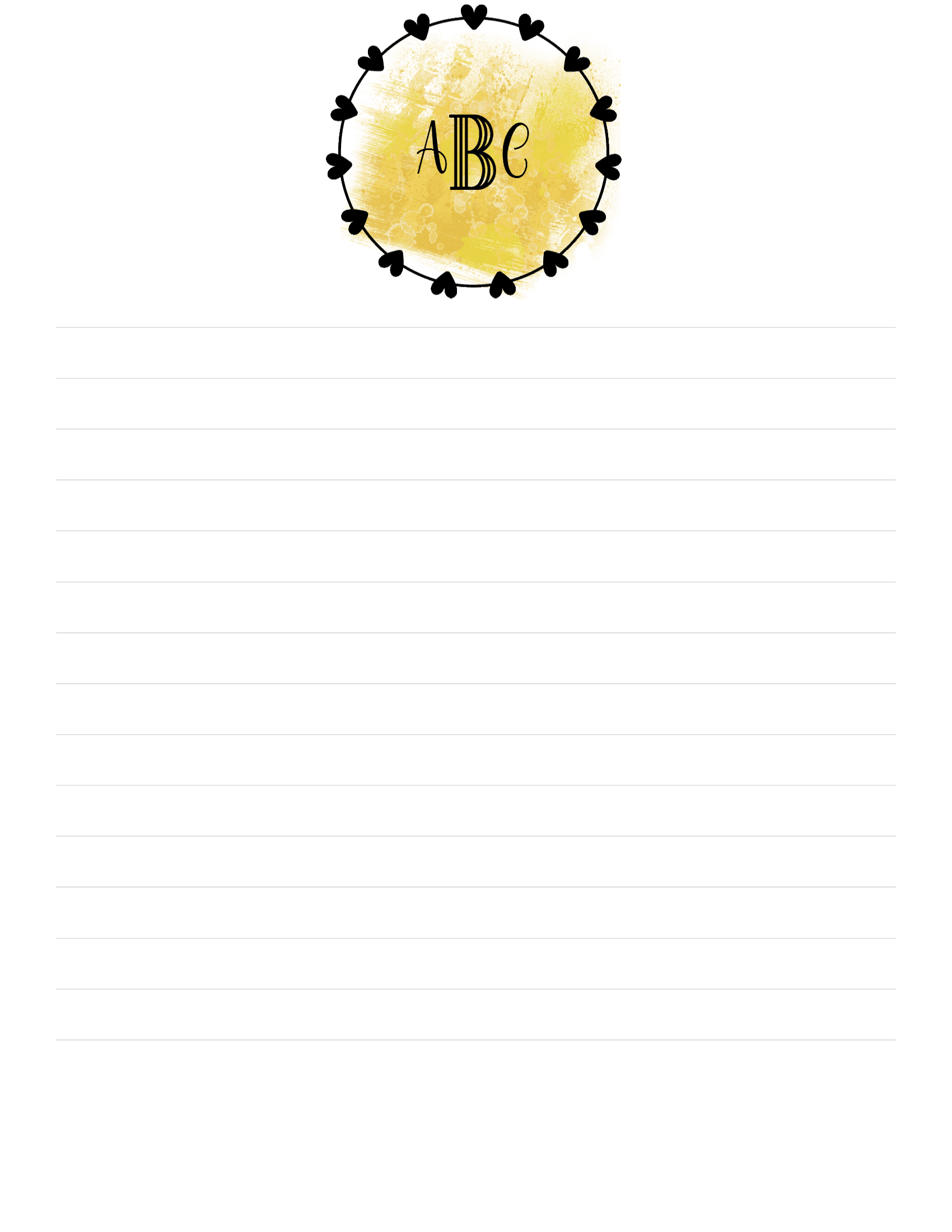 Free Monogram Stationery Maker Create Online & Print at Home