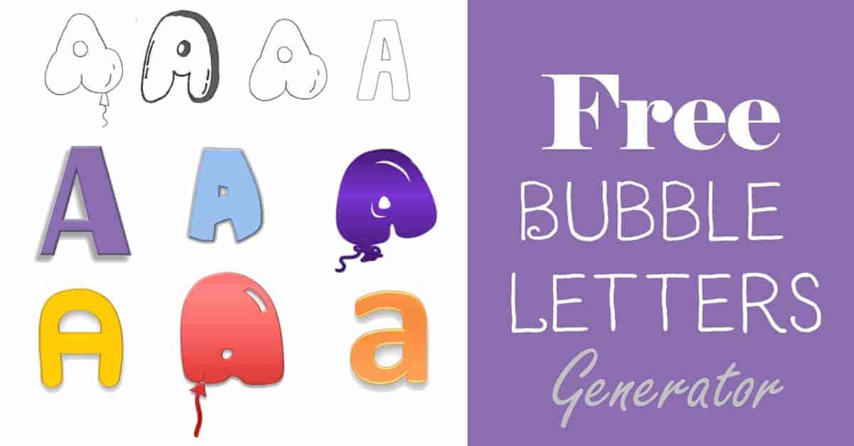 Free Printable Names In Bubble Letters