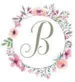 Letter B Monogram Customize Online Instant Download