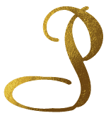 letter p in gold