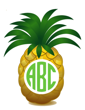 pineapple monogram 10