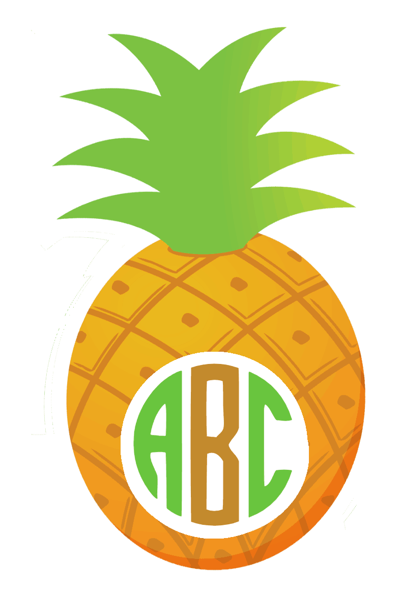 Pineapple monogram