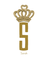 gold initial with a crown on the top