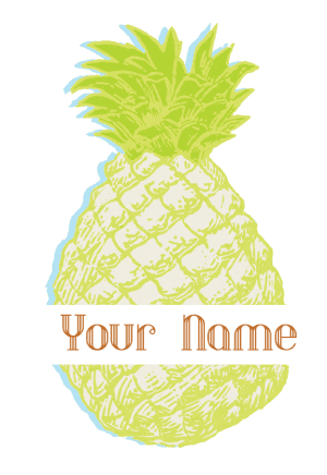 split pineapple monogram 5