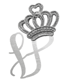 Silver crown letter V