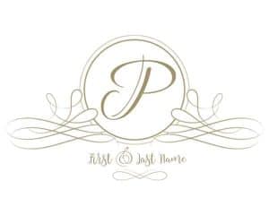 Letter P Monogram | Customize Online | Instant Download