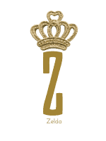 gold letter Z with crown on top