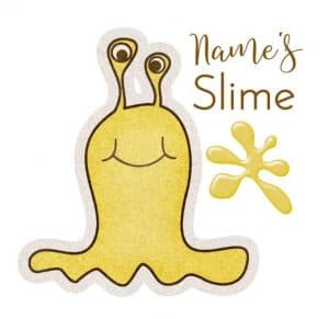 slime logo stickers