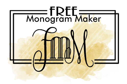 Download Free Monogram Maker Customize Online Instant Download