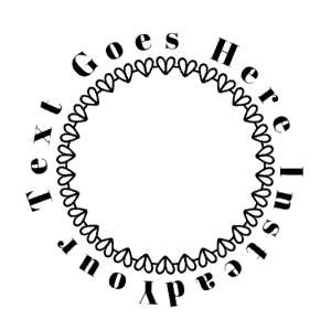 testo cerchio