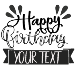 Happy Birthday Calligraphy | Edit Online then Download
