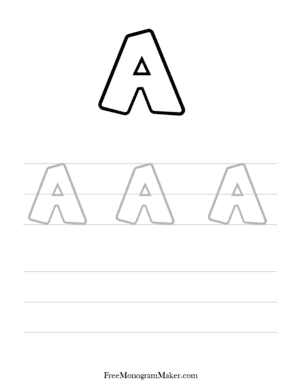 How to make bubble letter A