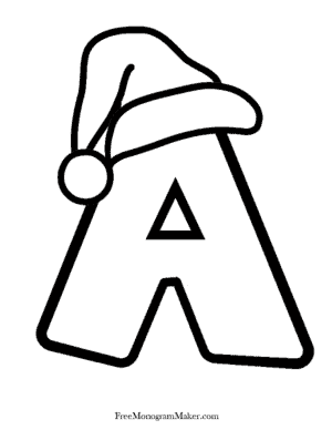 Christmas letter A