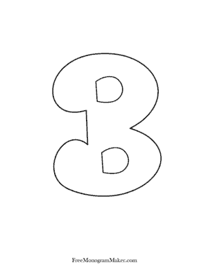 Bubble Letter alphabet