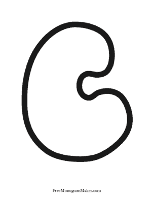 letter C outline