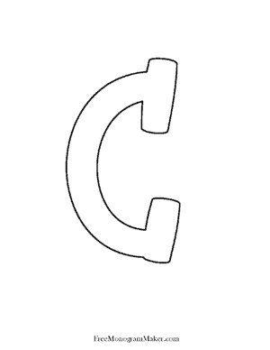 Letter C printable