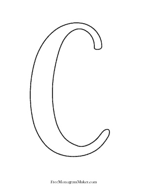 Letter C fancy