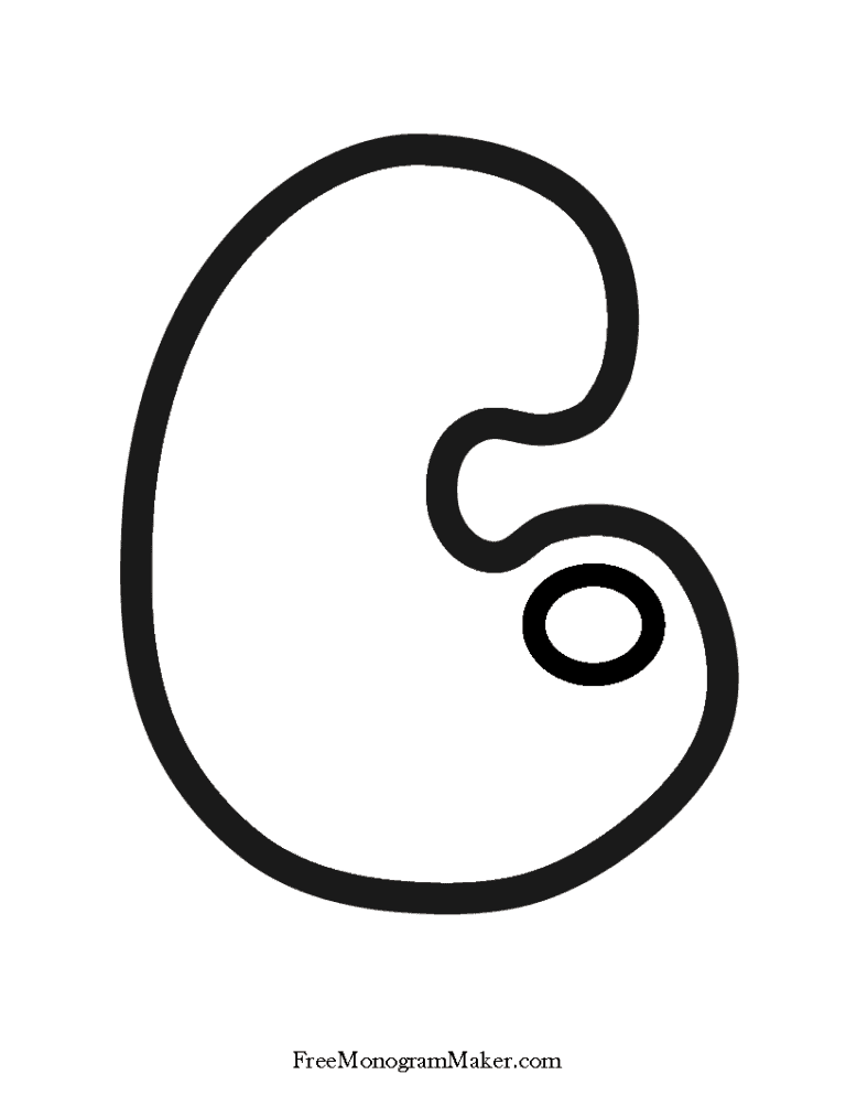 C In Bubble Letters Template