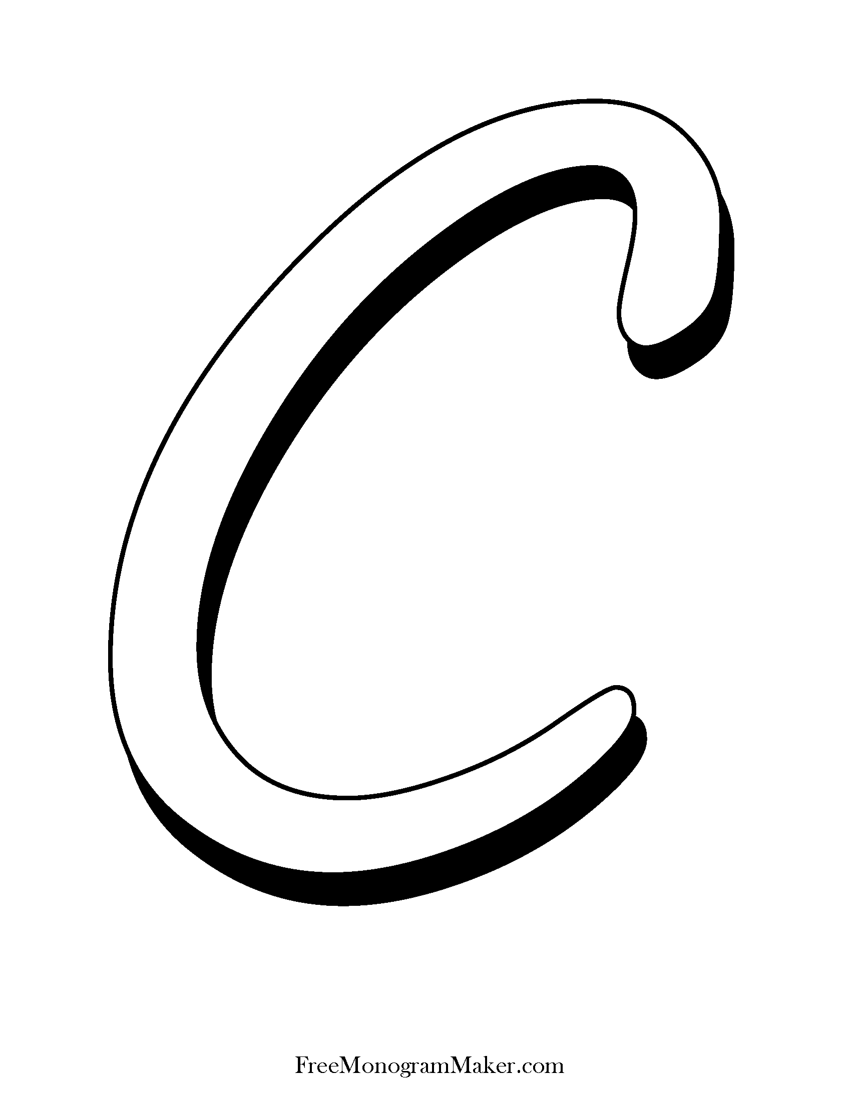 C Letter Fonts