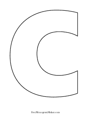 Bubble C letter