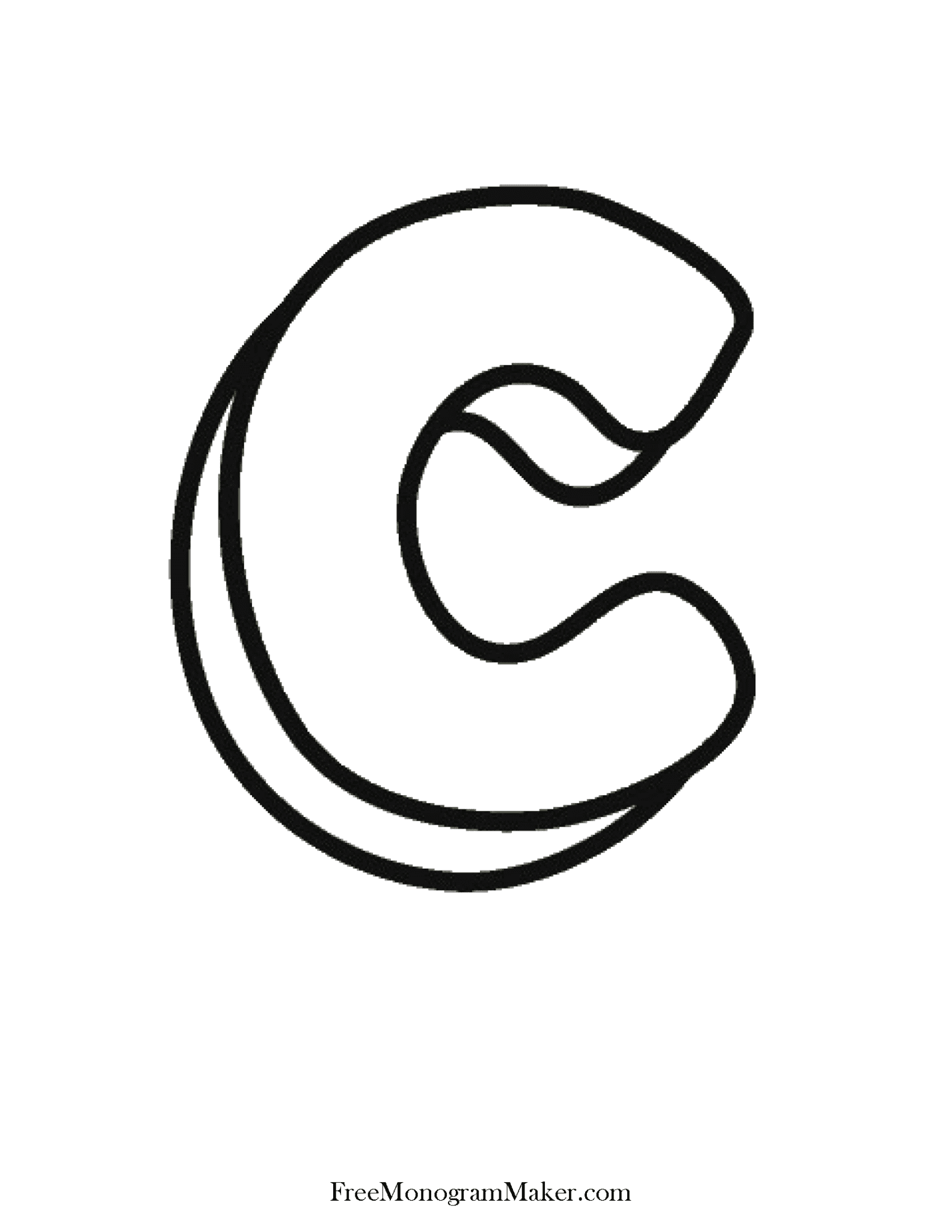 Bubble Letter C