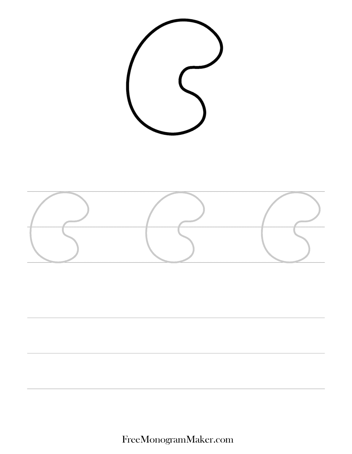 Bubble Letter C