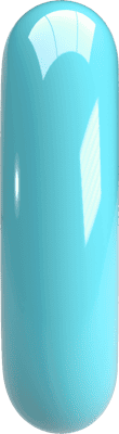 Bubble Letter (3D - Light Blue) I