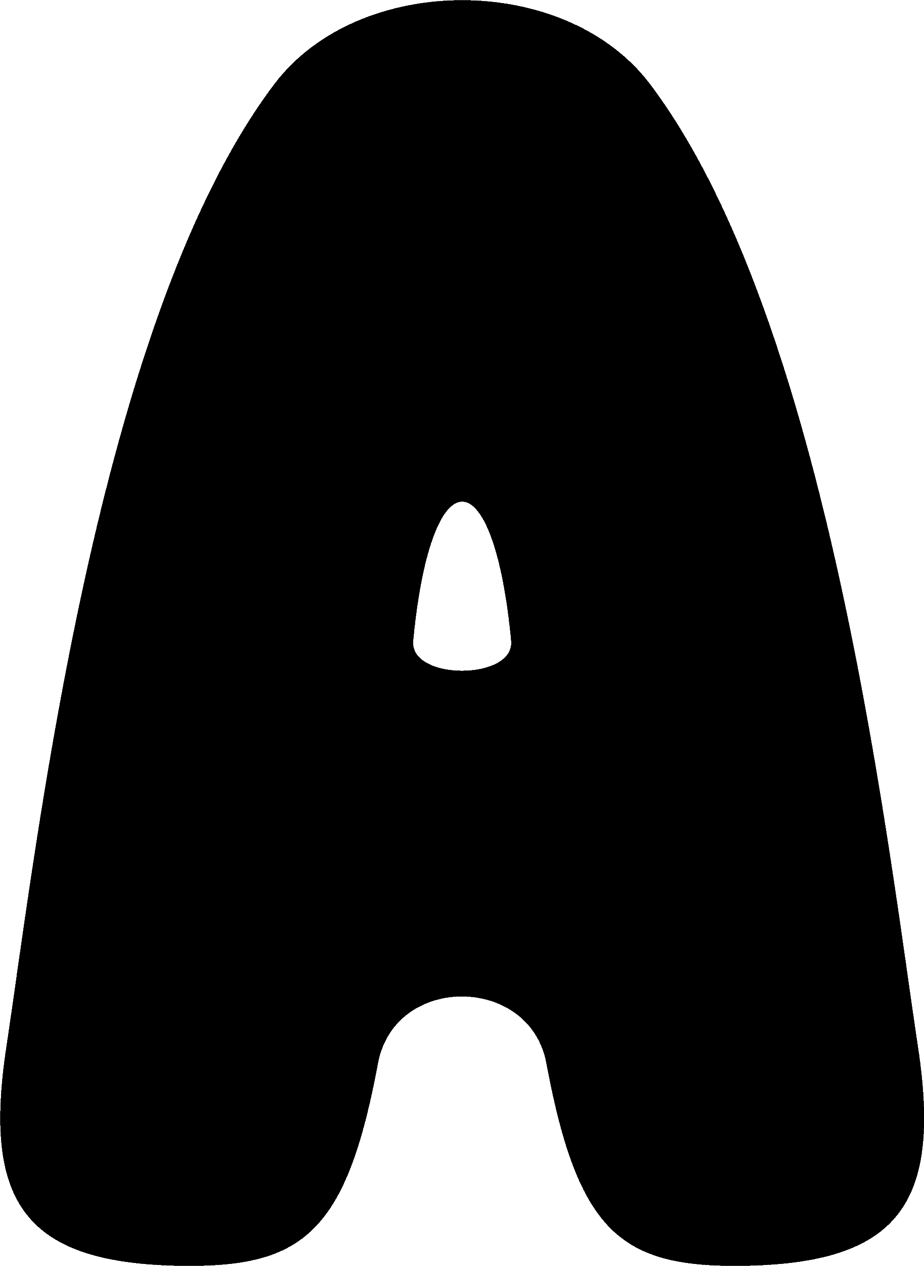 A - 002 Bubble Letter A