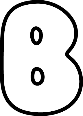 B - 001 Bubble Letter B (Caps) #2