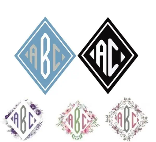 Diamond Monogram Font