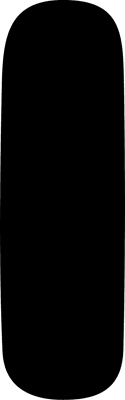 Bubble Letter I (Solid)