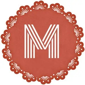 Red frame with the M Initial