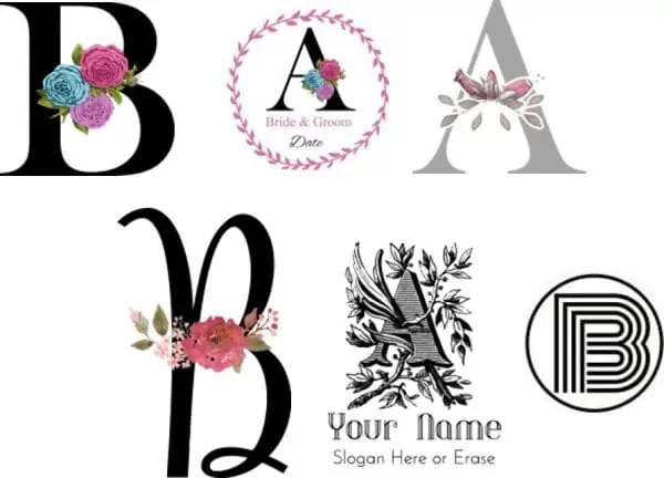 Monogram initials