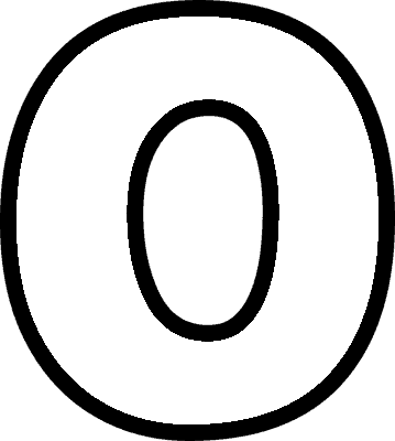 Bubble Letter O (Caps)