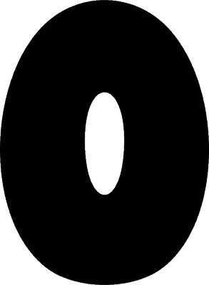 Bubble Letter O (Solid)