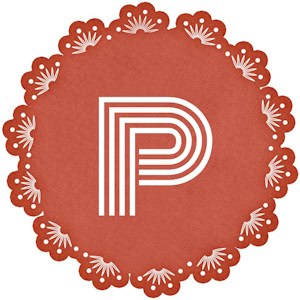 Red frame with the P Initial