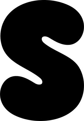 Bubble Letter S (Solid)
