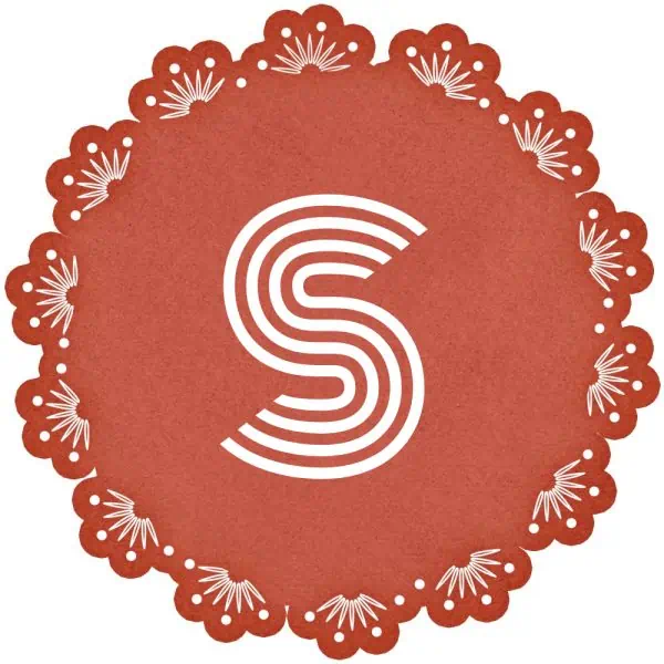 Red frame with the S Initial
