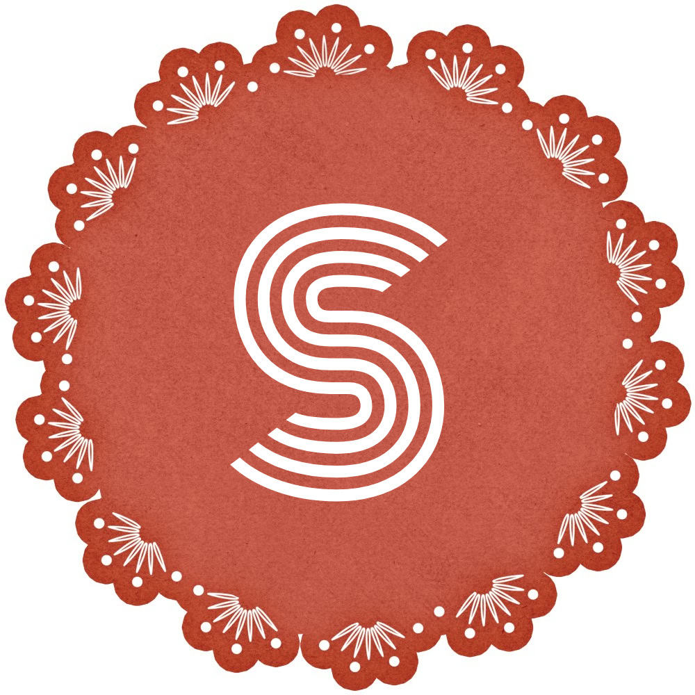 Red frame with the S Initial
