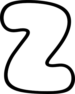 Bubble Letter Z (Caps) #2