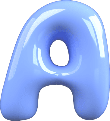 Bubble Letter A