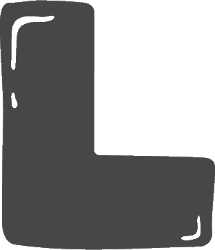 Bubble Letter L (Rounded)