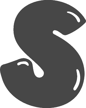 Bubble Letter S (Rounded)