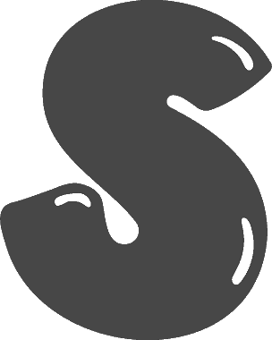 Bubble Letter S (Rounded)